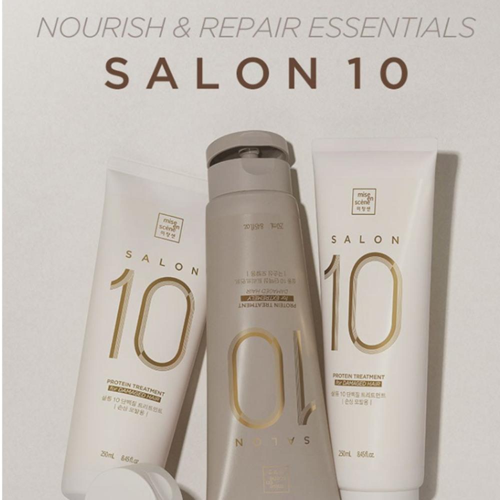 Mise-en-scène Salon 10 Protein Hair Treatment for Severely Damaged Hair, 2 X 250ml
