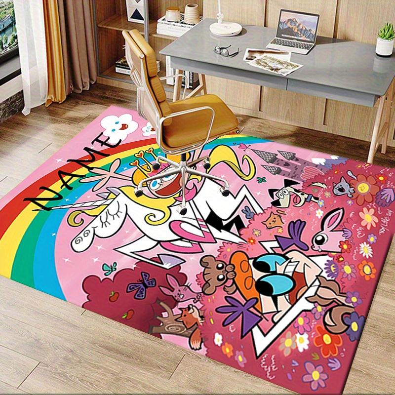ART Dexter's Laboratory Office Carpet Soft Polyester Entrance Carpet Washable Non Slip Machine Washa