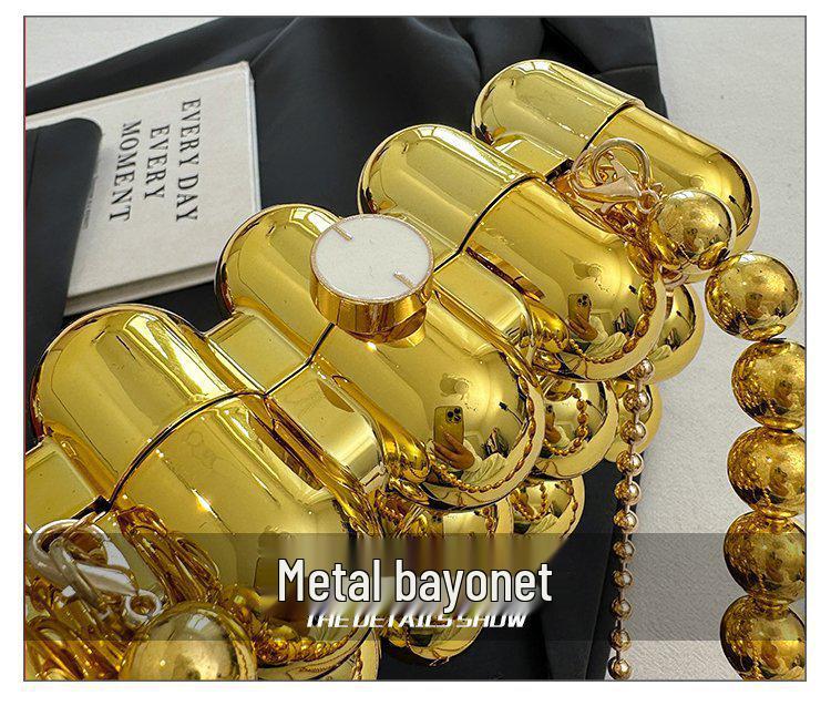 2024 Summer Egg-Shaped Acrylic Evening Bag: Trendy European & American Chain Crossbody
