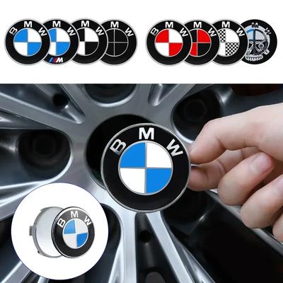 4pcs 56/60/65/68mm Car Wheel Center Hub Covers Hub Cap Decor Sticker for M F31 F34 F32 E52 E53 E60 E90 E91 E92 E93 F01 F30