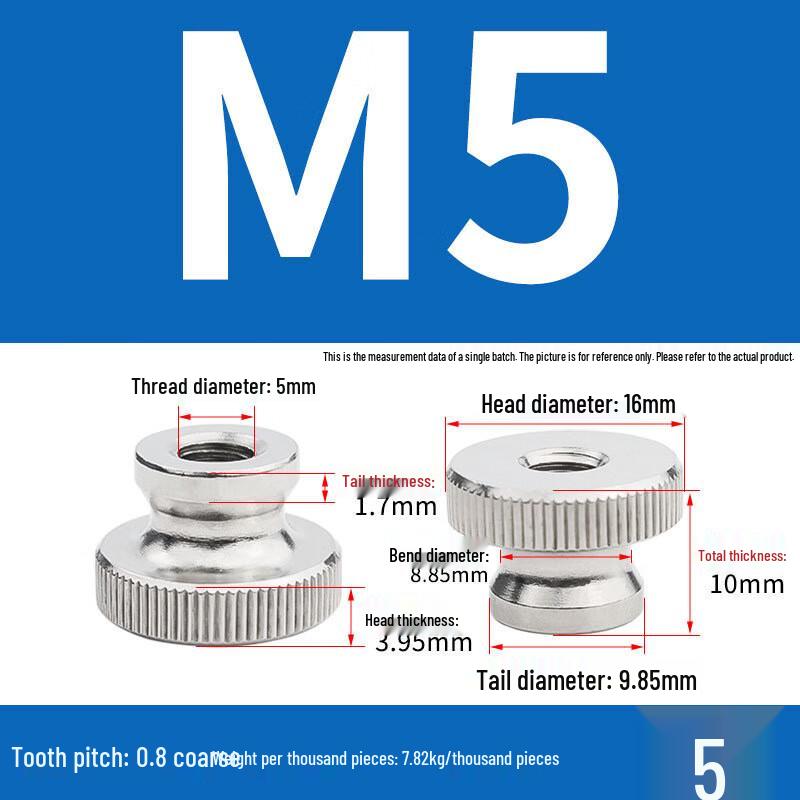 304 Stainless Steel Knurled Hand Nuts