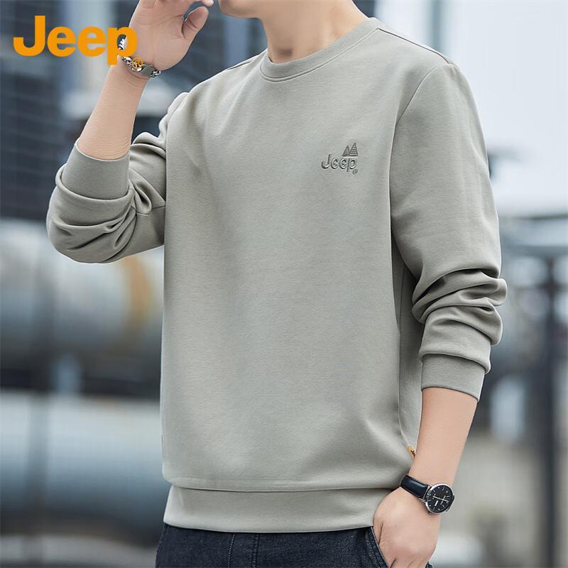 JEEP Men's Crew Neck Long Sleeve Sweatshirt