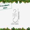 10Pcs Christmas Ornament Hooks Compact Hanging for Holiday Party Fireplace
