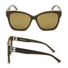 Balenciaga Sunglasses with Mirrored Asian BB0102SA and Bronze Women's Lenses, Fit, 015, Brown, Ruthenium,