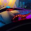 1Pair Touch Dimmable Dragon Horn Car Roof Fins Waterproof Car Arc Light  Car Roof Decoration