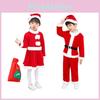Unisex Children's Christmas Clothing High-quality Polyester Fiber Santa Claus Costume For Performances Available In Both Boys And Girls Styles