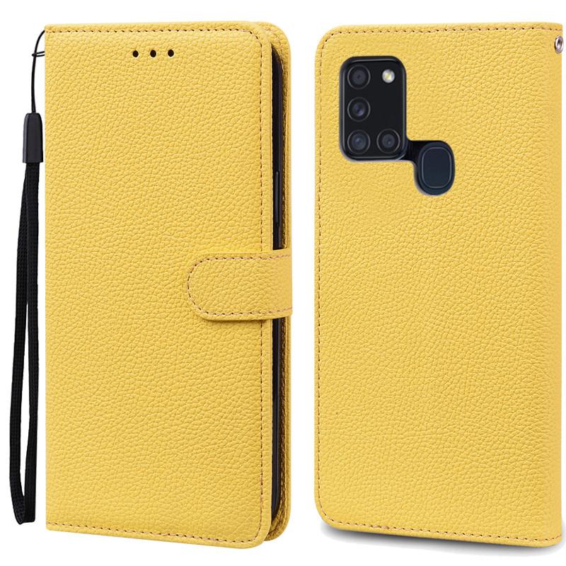 Pouzdro A21S pro Samsung Galaxy A21S Pouzdro Peněženka Kožené flipové pouzdro pro Samsung A21S Pouzdro A 21s A217F Měkký silikonový kryt Fundas