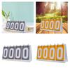 Sports Scoreboard Score Counter Competition Scoring Board Compact 4 digits Score Keeper Flip Score Board for Outdoor Baseball