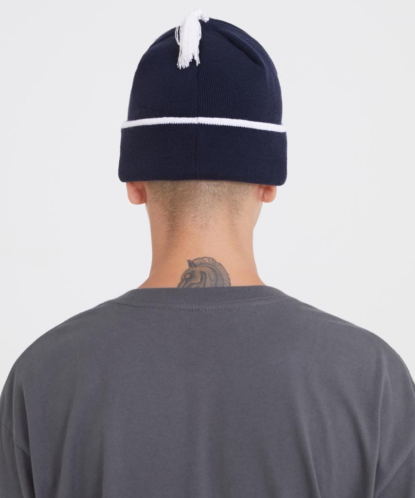 LMC Lmc Stripe Tassel Beanie Navy