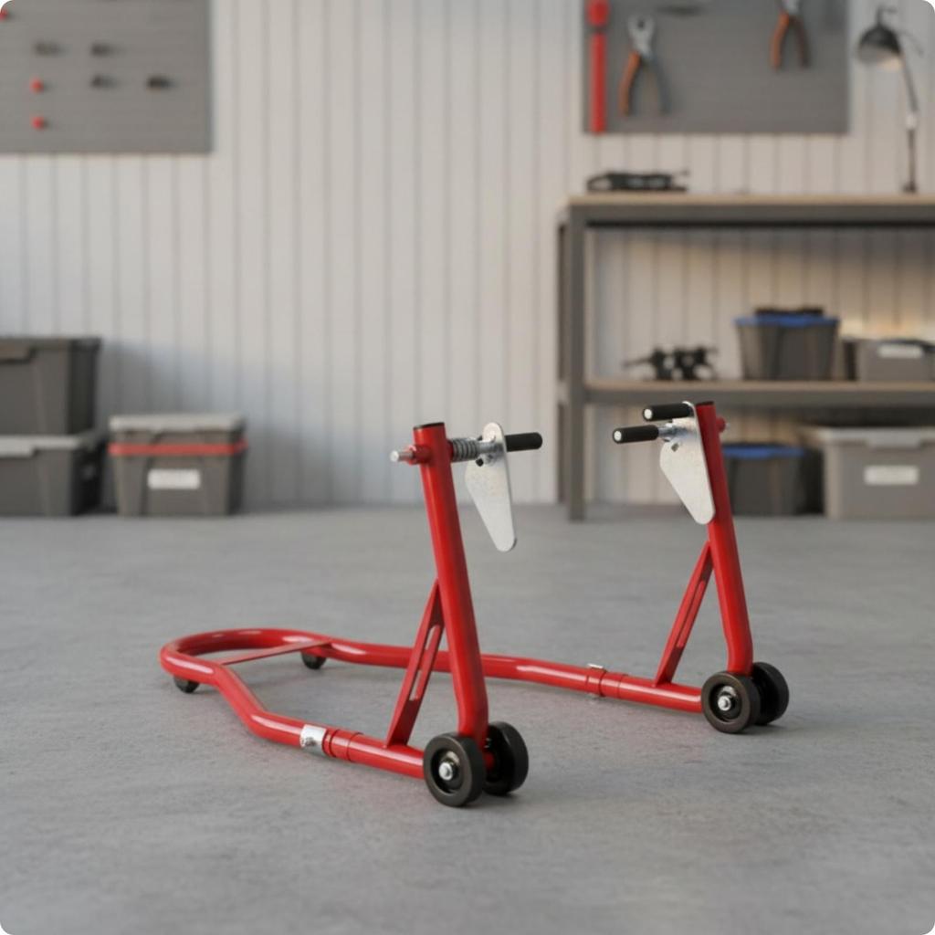 Motorcycle Wheel Stand Casters Stable for Maintenance, Mechanics