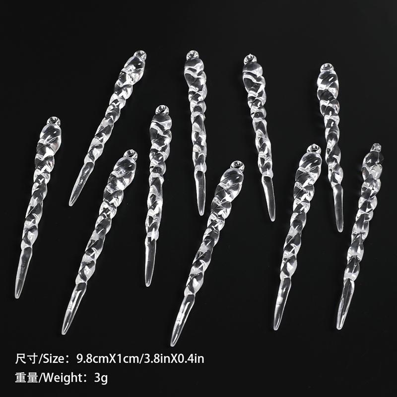 5/10Pcs Christmas Decoration Xmas Tree Hanging Pendant Ornaments for Home Room Decor Acrylic Snowflake Navidad 2026 Accessory