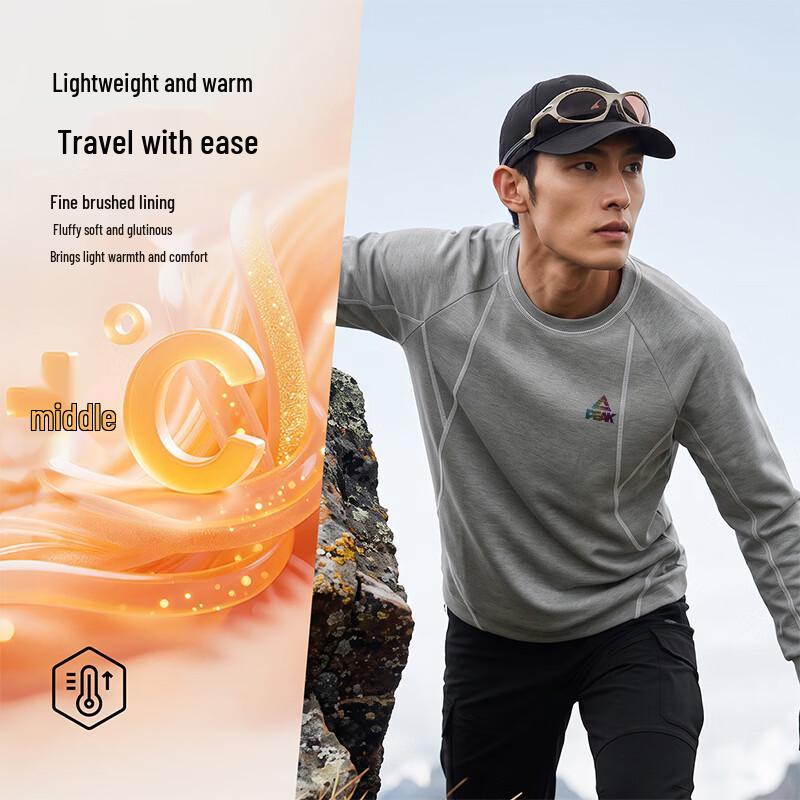 PEAK Outdoor Thermal Long-Sleeve Base Layer with Wool and Silk