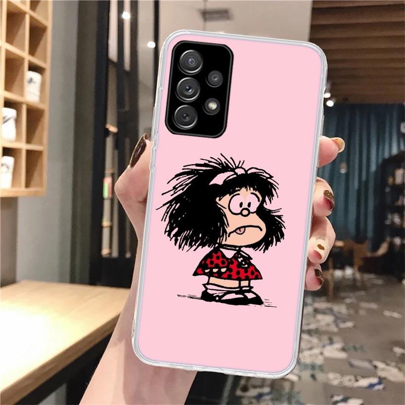 Cartoon Niedliche Mafalda Weiche Handyhülle Für Samsung Galaxy A52 A42 A32 A12 A22 A51 A50S A30S A20S A10S A71 A41 A31 A21S A40 A20E A7