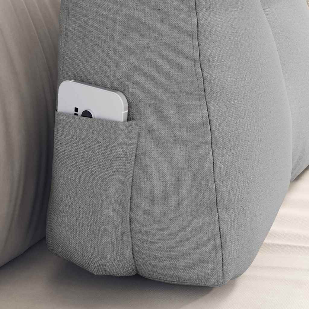 Back Cushion Cloud Grey 60 X 24 X 50 Cm Fabric