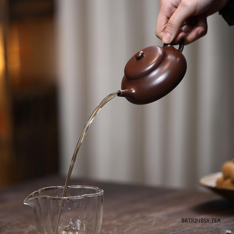 130ml Yixing Handmade Purple Clay Teapot Tradition Chinese Zisha Tea Pot Beauty Tea Infuser Kettle Household Tea Set Teaware