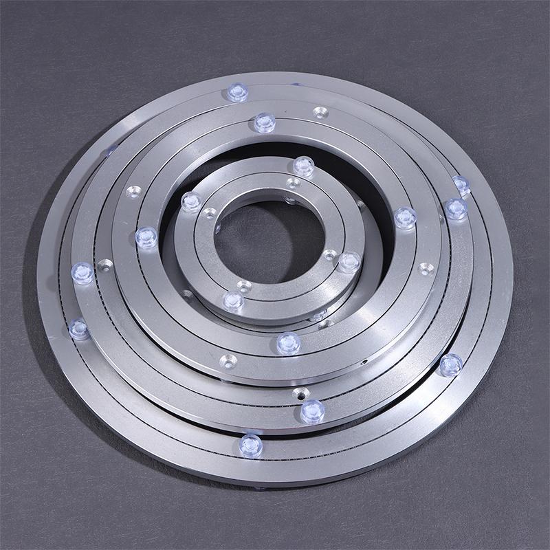 5/5.5/8/10/12 Inches Aluminum Ball Bearing Turntable Bearings Swivel Plate Smooth Swivel Plate Rotating Table Rotating Round