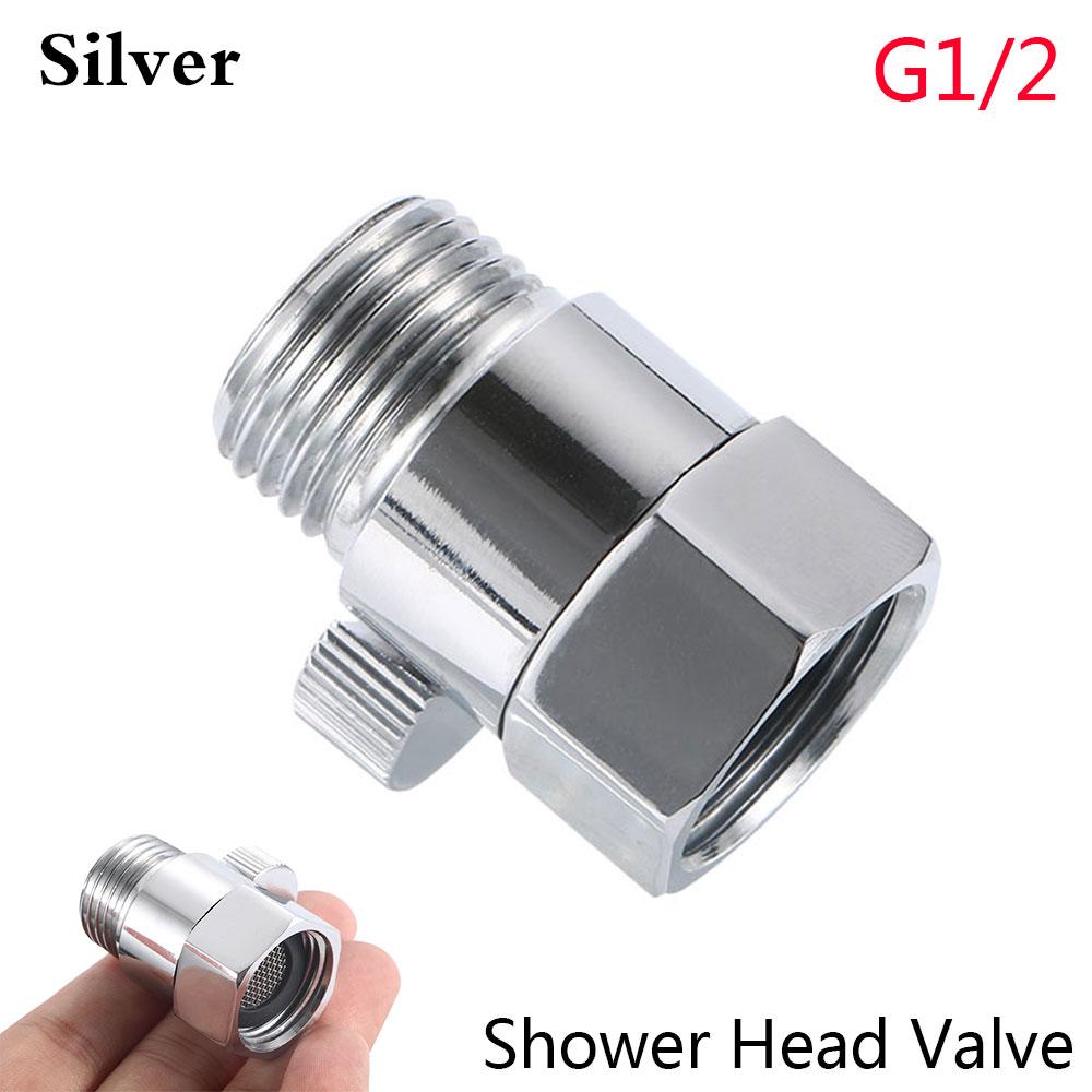 G1/2" Flow Quick Control Hand Head Shower Head Valve Shut-OFF Valve Water Saver Valve