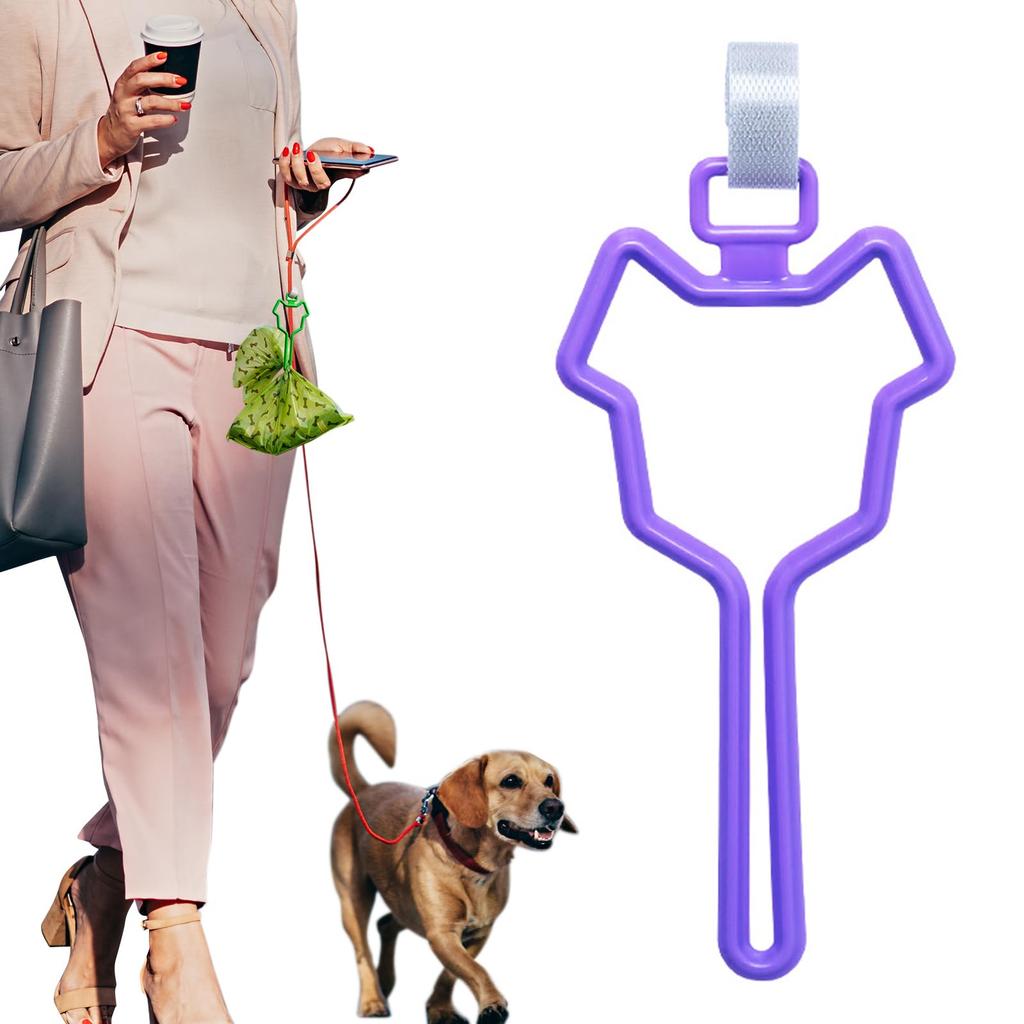 Dog Poop Bag Holder Hands-Free Dog Leash Dispenser Pet Waste Carrier Clip Outdoor Walking Puppy Poop Bags Clip Easy To Carry