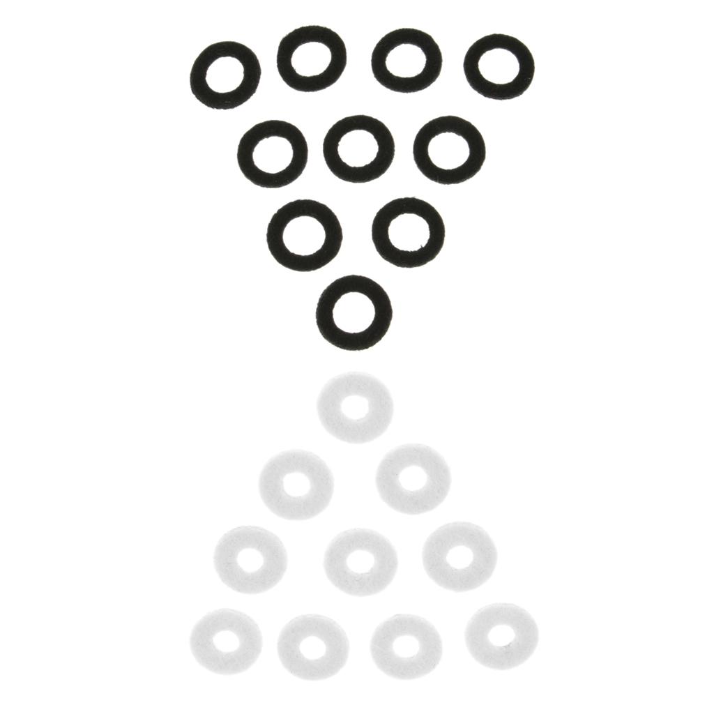 10 Pieces Lightweight Trumpet Felt Washers Cushion Pad Brass Instrument Accessory Brass Instruments Parts & Accessories