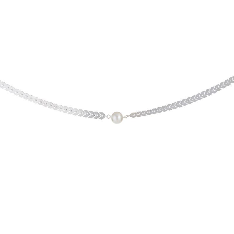 European and American Classic Necklace Arrow Wheat Ear Gold Silver Alloy Collarbone Chain Simple Versatile Pearl Necklace