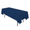 Matt Velvet Navy Blue Tablecloth For Table 140X240Cm