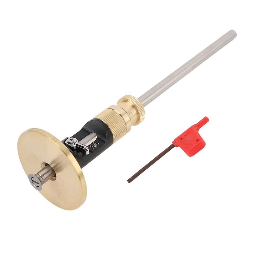 Wheel Marking Scriber Wood Scribe Tool with Fixed Cutter 0 12cm Marking Range Scriber Solid Wood Marking Guide for
