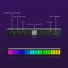 Rechargeable 40LED RGB Colorful Music Rhythm Ambient Light Bar APP Voice Control