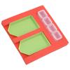 Rhinestone Tray Red Plastic Sponge DIY Rut Design Auxiliary Portable Saving Time Bead Tray for Jewelry Making