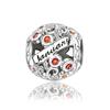 New 925 Silver Charms Colored Zircon Twelve Months Beads Pendant Bracelets Necklaces Womens DIY Jewelry Gift