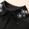 Business Women Fake Collar Shirt Detachable Collar Female False Collars Necklace Dress Lapel Blouse Top Faux Collar