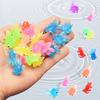 7 Stück Mini Goldfisch Baby Badezimmer Spielzeug Weiches Gummi Simulation Goldfisch Dekoration Wasserspielzeug Spaß Kinder Jungen Mädchen Schwimmen Strand Spielzeug