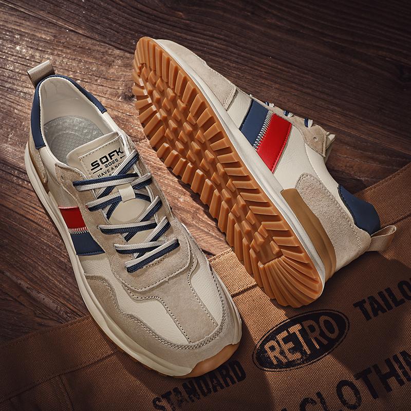 New Men's Shoes Casual Sneakers Men Wear-resistant Outdoor Forrest Gump Shoes For Men Jogging Leather Shoes