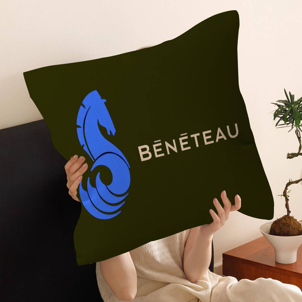 B-BENETEAU logo Pillow Anime Pillow Sofa Bed Head Pillow Cover Cushion Cover 45x45 cm Fashion