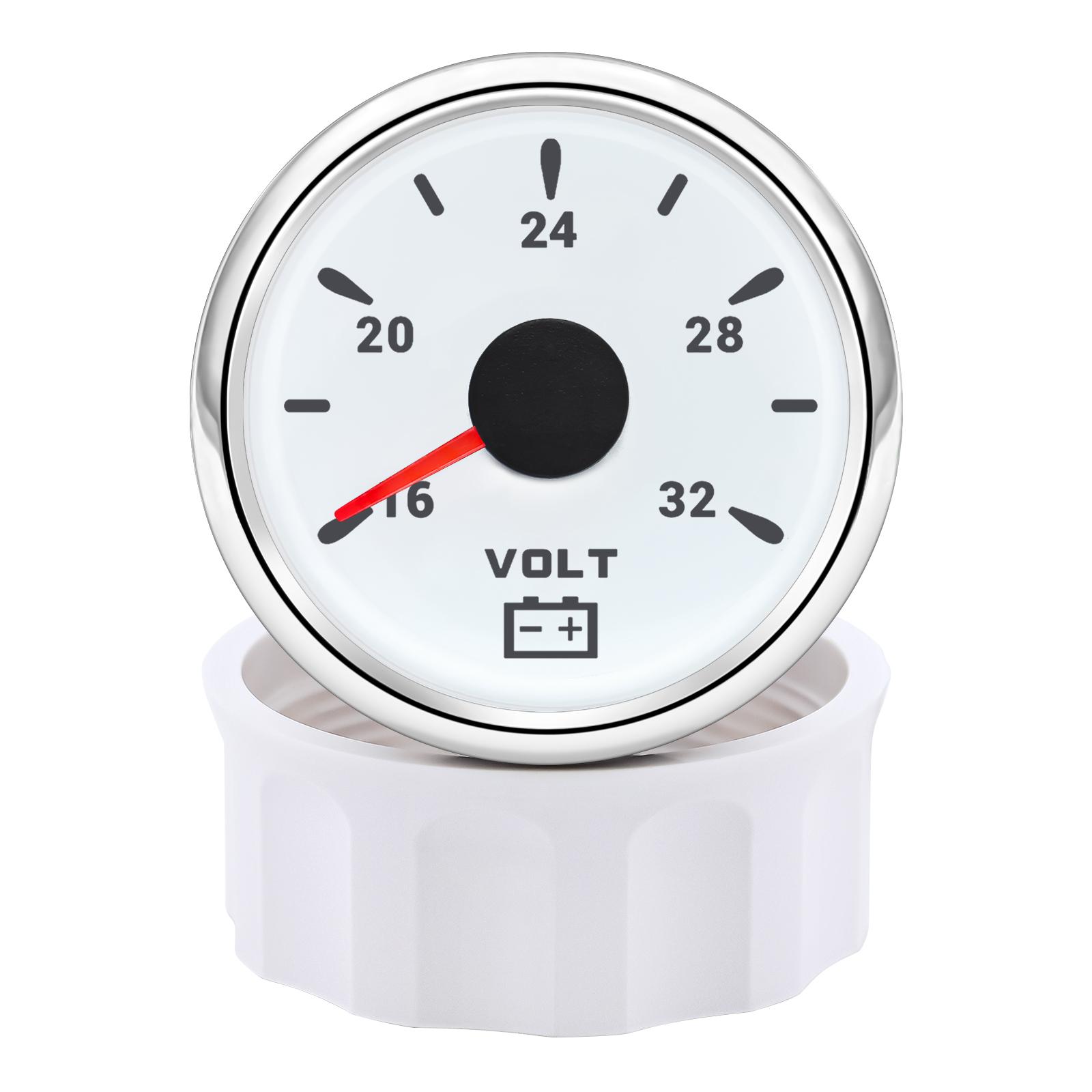 

7-кольорове підсвічування 52 мм Датчик рівня води/Датчик рівня палива/Датчик температури води/Датчик тиску масла/Вольтметр для автомобіля, морського судна, яхти 12 В 24 В