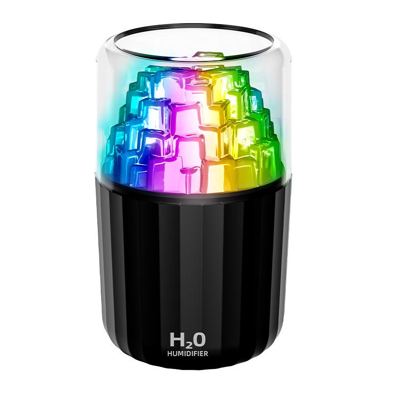 Creative 3D Iceberg USB Humidifier with Seven-Color Light & Aroma Diffuser USB Powered