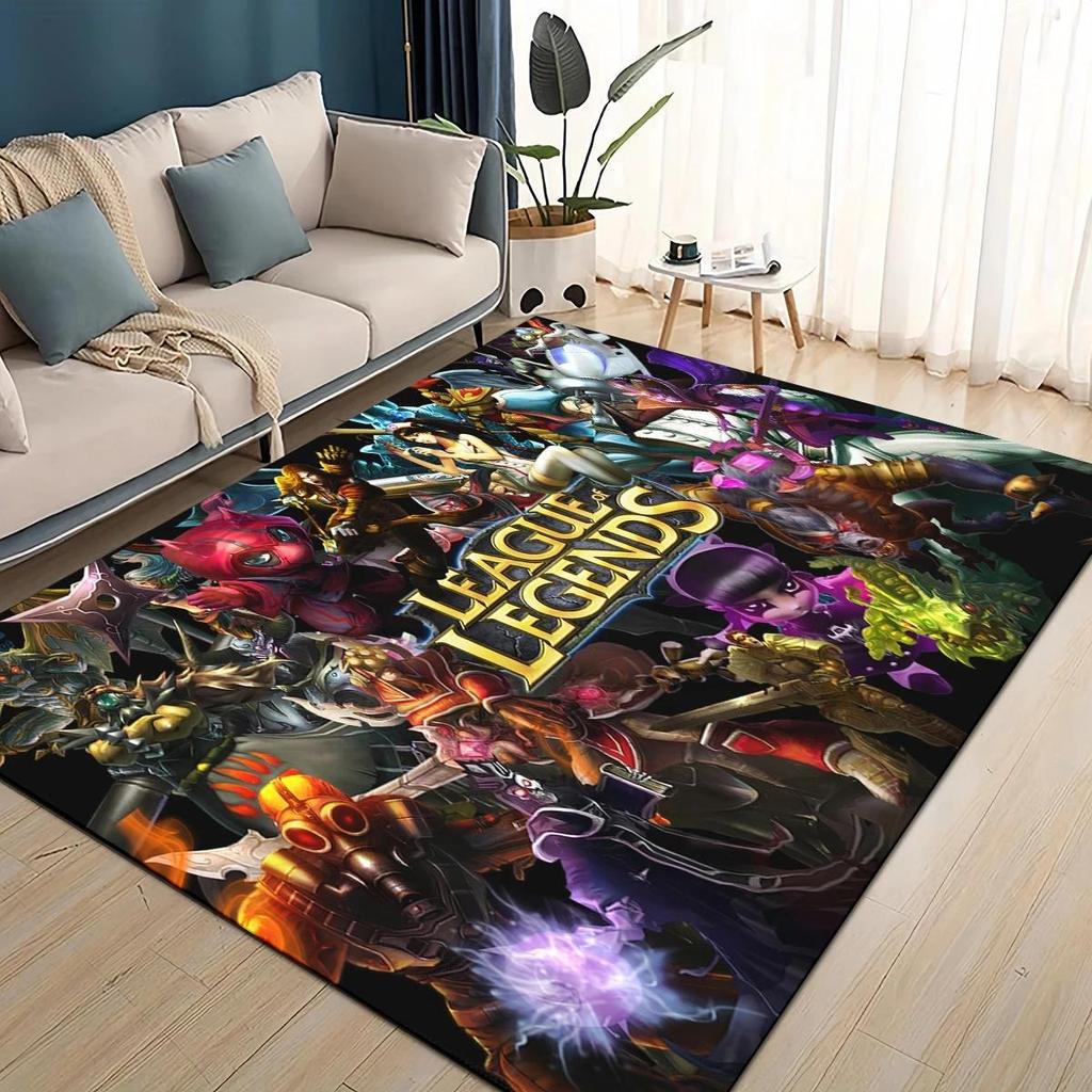 27 Style Jinx League of Legends LOL Cartoon Carpet Rug for Living Room Bedroom Home Sofa Decoration,Kids Play Non-slip Floor Mat
