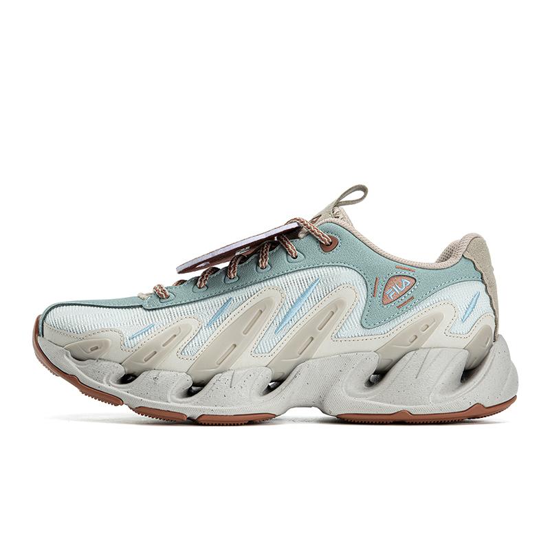 Fila VETTA Abrasion Resistant Lightweight Breathable Low Top Chunky Sneakers Men's Sea Wave Blue/Rain Dim Gray F12M621102FCR