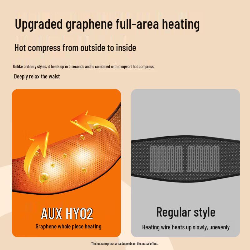 AUX Heated Lumbar Massager with Vibration