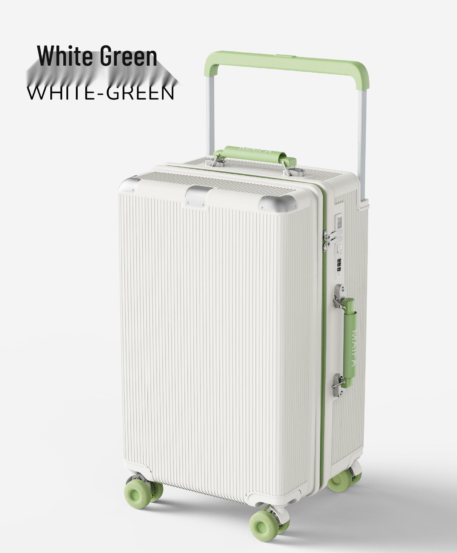 

2026 Inch Shockproof Wide Pull Rod Carry-On Luggage with Silent Wheels 20 inch [Rivet Reinforced Corners]