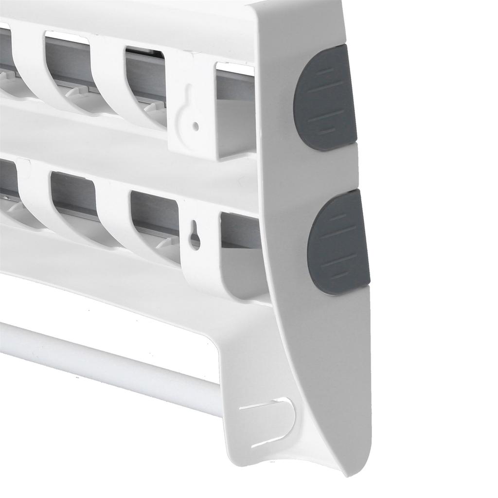 Plastic Wrap Storage Rack Cling Film Dispenser Cutter Paper Towel Holder Kitchen Supplies