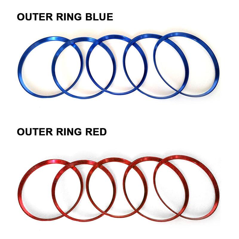 For Mercedes Benz A/B/GLA/CLA Class Aluminium Alloy Air outlet sticker/trument Panel Air Outlet Decoration Ring