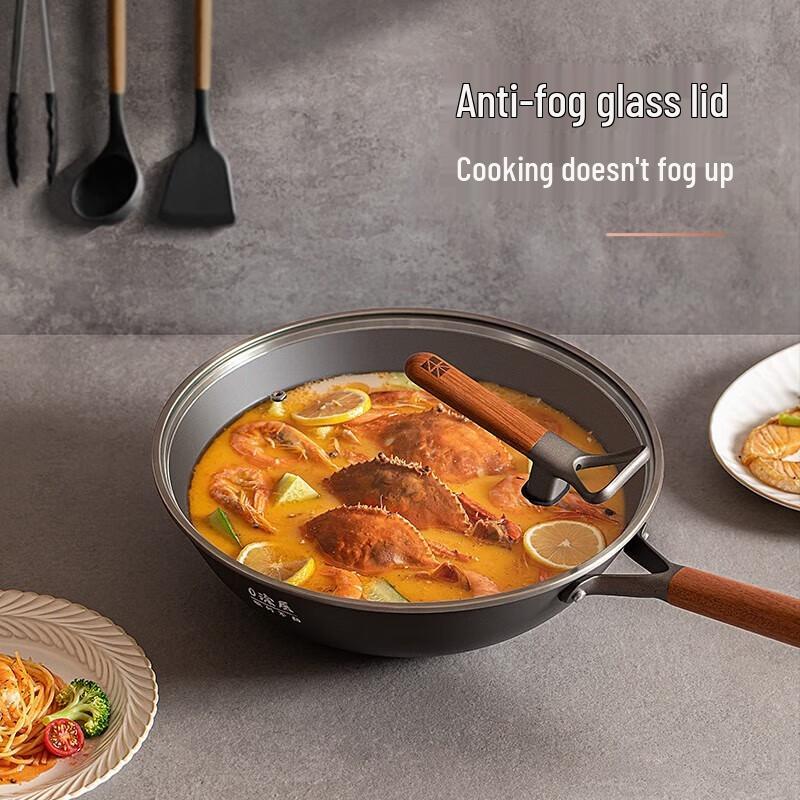 Sanhe Nitrogen-Treated Wrought Iron Stir-fry Wok