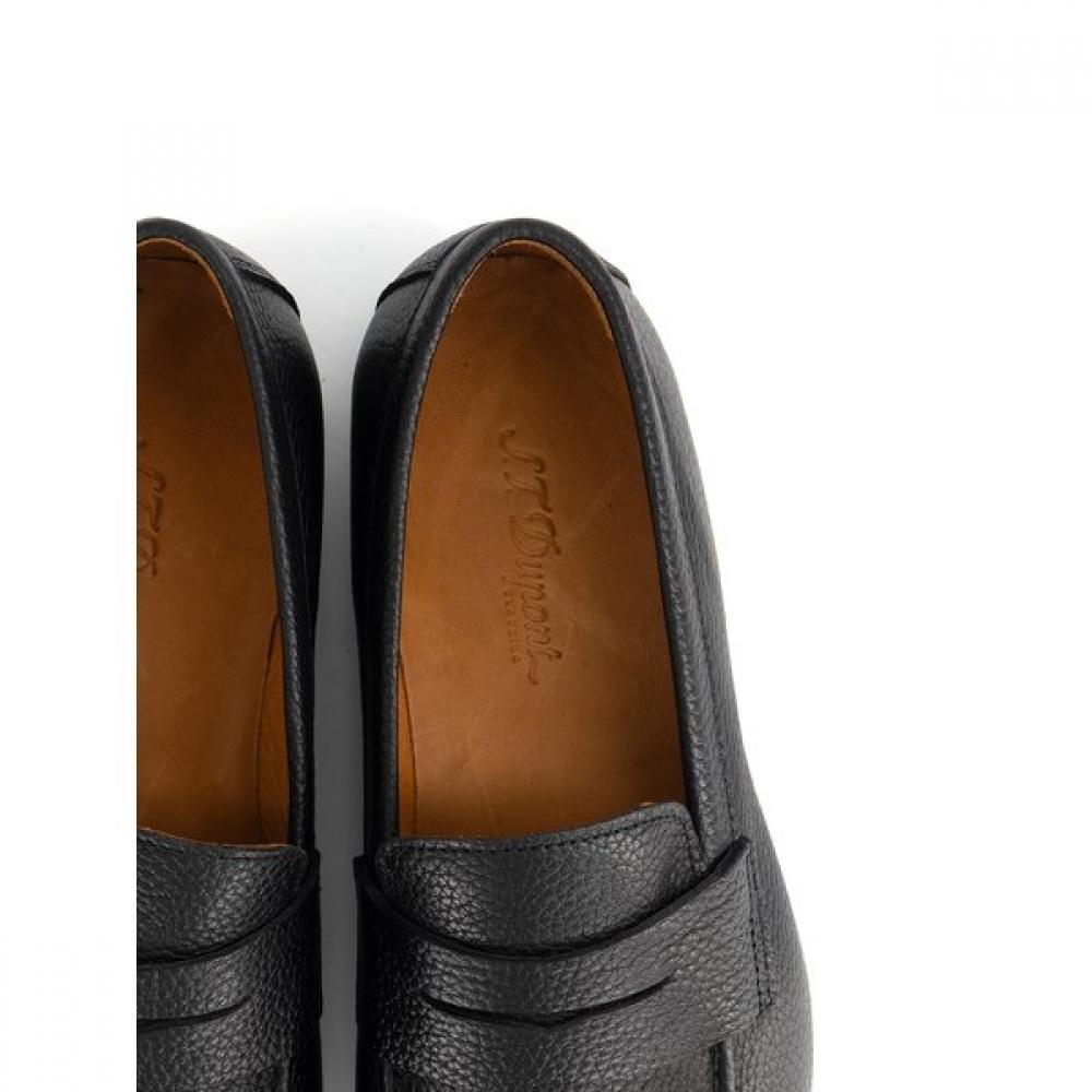 S.T. Dupont Soft Leather Shrunk Leather Penny Loafer Pe5fmf2lf243pbk