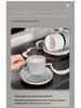 Nordic Style Luxury Ceramic Coffee Cup Set (6 Pieces) - Elegant Housewarming Gift