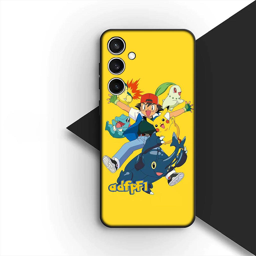 Cover for Samsung Galaxy S24 S25 S23 FE Ultra Plus S7 Edge S25+ S23+ A56 5G Casing Phone Case Gengar P-Pokemons GO P-Pikachus