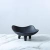 Black and White Three Legged Irregular Resin Decorative Tray, Fruit Tray, Living Room Desktop Storage Container, Home Decoration