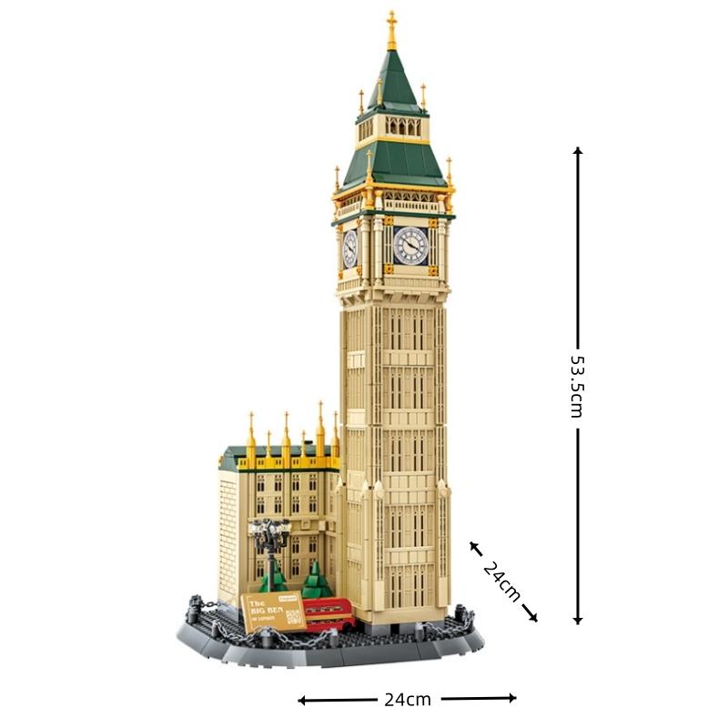 Non-Toxic 1095Pcs New Version London Big Ben Building Blocks Architecture Bricks Toys Children Assembled Gifts For Adults Christmas Gifts