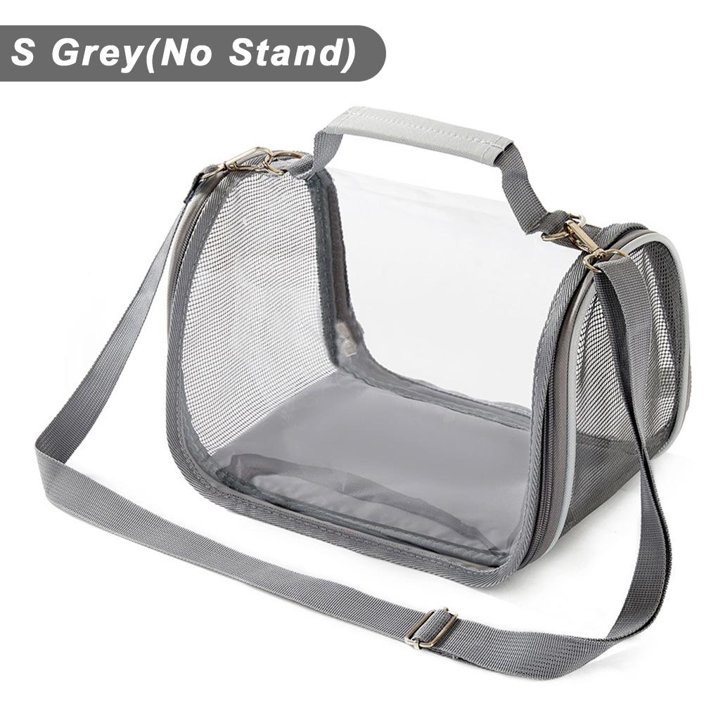 

Bird Travel Carrier Portable Transport Bird Cage with Stand Stick Small Pet Multi-functional Parrot Bird Hamster Lizard Bag L/No Stand зелёный