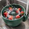 Self Spinning Berry Washing Bowl Swirling Design Kitchen Colander Vegetable Washer  Kitchen Use