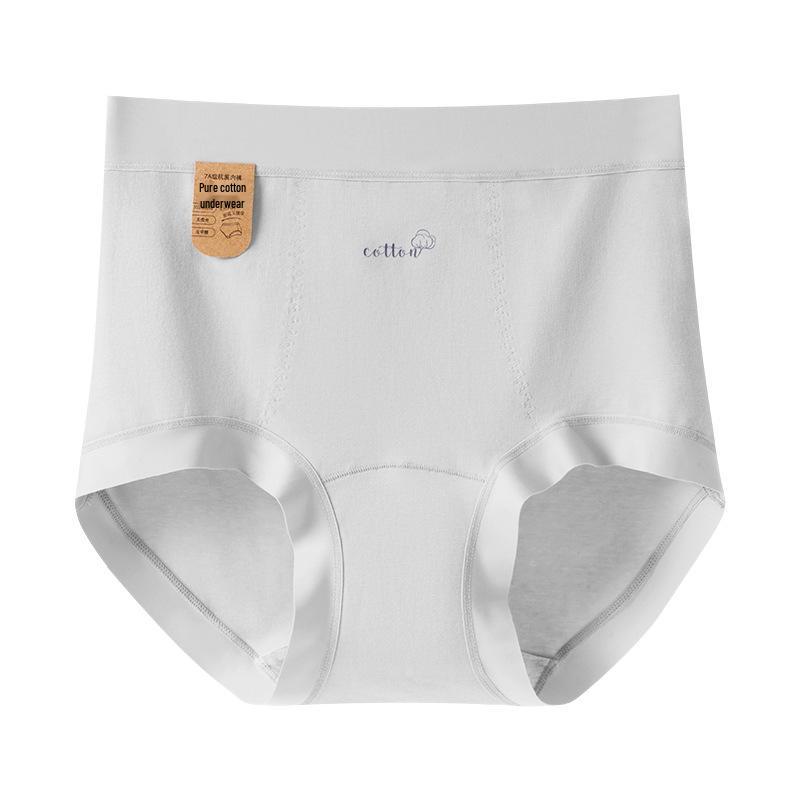 

Женские трусики класса А из чистого хлопка с высокой талией, антибактериальные, бесшовные, больших размеров, с контролем живота 2XL (150-180 lbs)